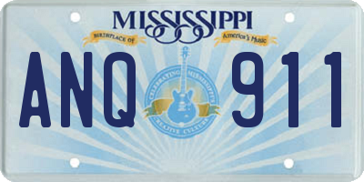 MS license plate ANQ911
