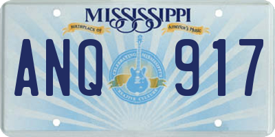 MS license plate ANQ917
