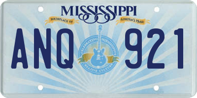 MS license plate ANQ921