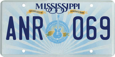 MS license plate ANR069