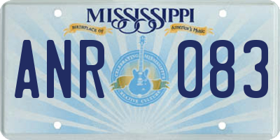 MS license plate ANR083
