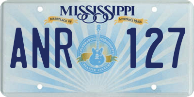 MS license plate ANR127