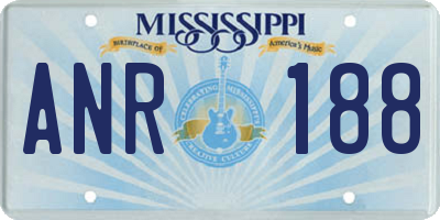 MS license plate ANR188