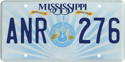 MS license plate ANR276