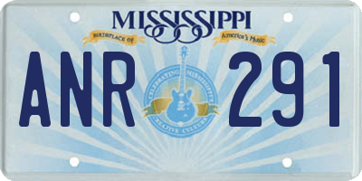 MS license plate ANR291