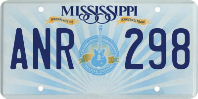 MS license plate ANR298