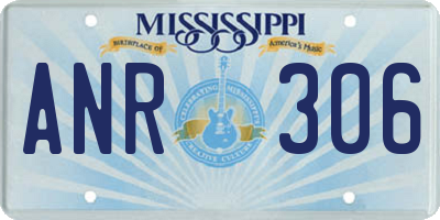 MS license plate ANR306