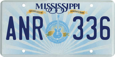 MS license plate ANR336