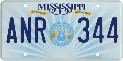 MS license plate ANR344