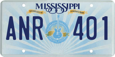 MS license plate ANR401