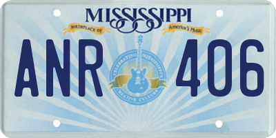 MS license plate ANR406