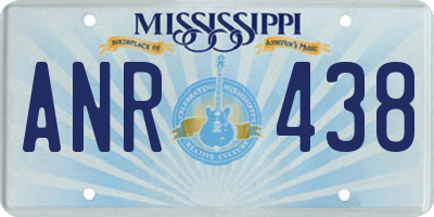 MS license plate ANR438