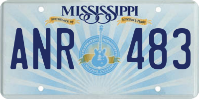MS license plate ANR483