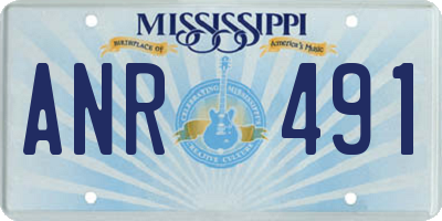 MS license plate ANR491