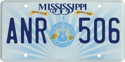 MS license plate ANR506