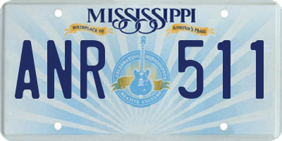 MS license plate ANR511