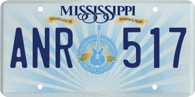 MS license plate ANR517