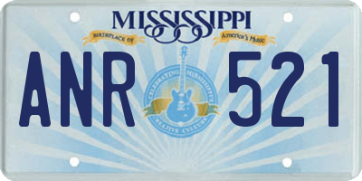MS license plate ANR521