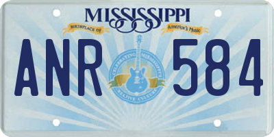 MS license plate ANR584