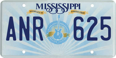 MS license plate ANR625