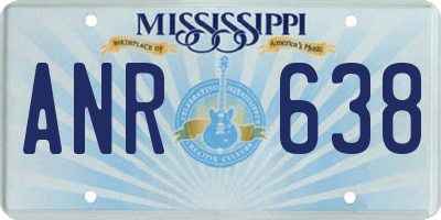 MS license plate ANR638