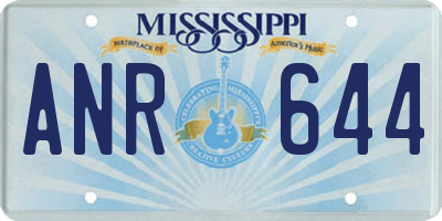 MS license plate ANR644