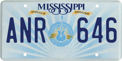 MS license plate ANR646