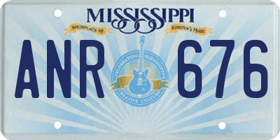 MS license plate ANR676