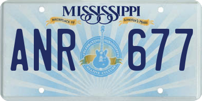 MS license plate ANR677