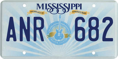 MS license plate ANR682