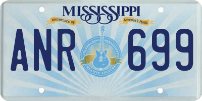 MS license plate ANR699