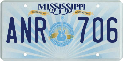 MS license plate ANR706