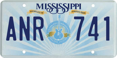 MS license plate ANR741