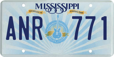 MS license plate ANR771
