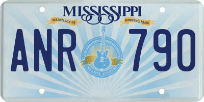 MS license plate ANR790