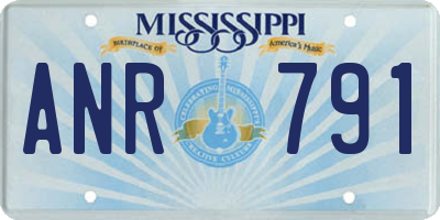 MS license plate ANR791