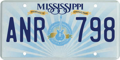 MS license plate ANR798