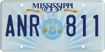 MS license plate ANR811