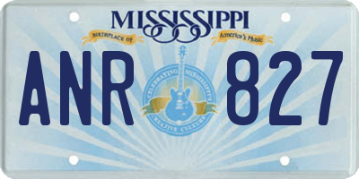 MS license plate ANR827