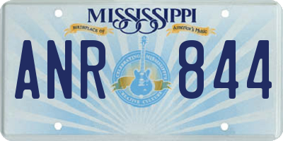 MS license plate ANR844