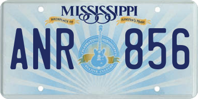 MS license plate ANR856