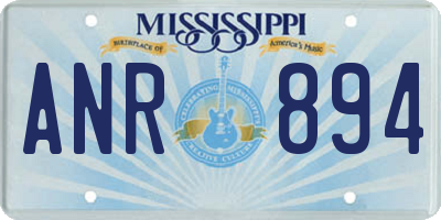 MS license plate ANR894
