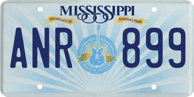 MS license plate ANR899