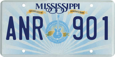 MS license plate ANR901