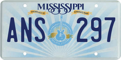 MS license plate ANS297