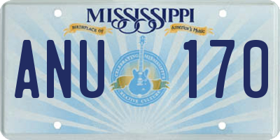 MS license plate ANU170