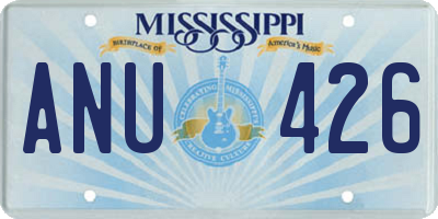 MS license plate ANU426
