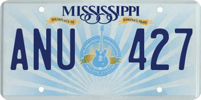 MS license plate ANU427