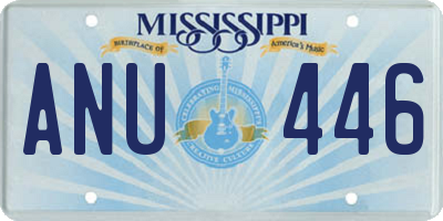 MS license plate ANU446