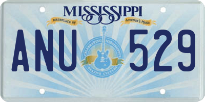 MS license plate ANU529